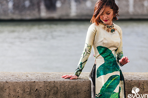 Nao lòng ngắm áo dài Việt tha thướt trên đường phố Paris - 10
