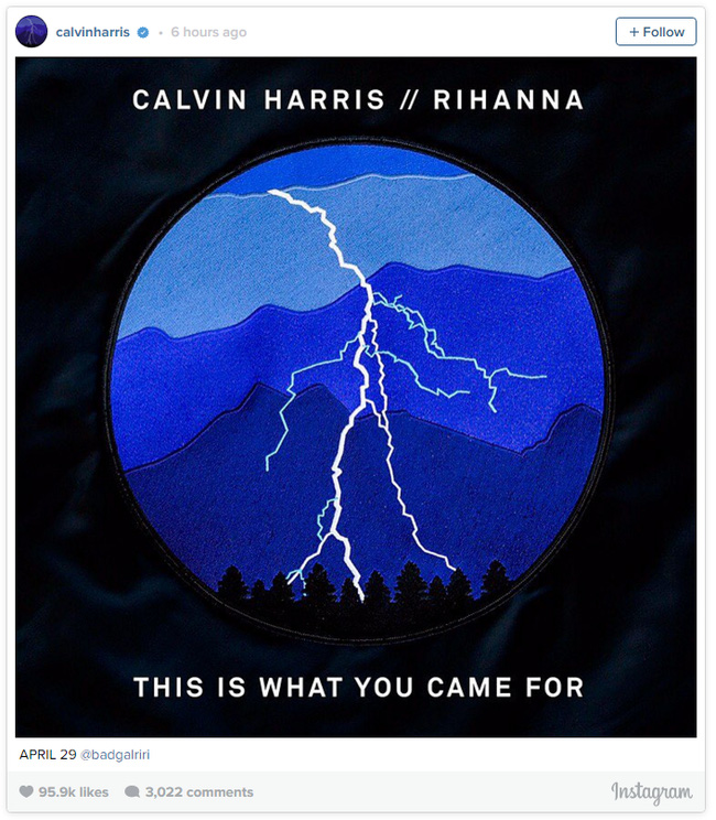Calvin Harris tái hợp Rihanna, Taylor Swift phấn khích lăng xê trên Instagram - Ảnh 1.