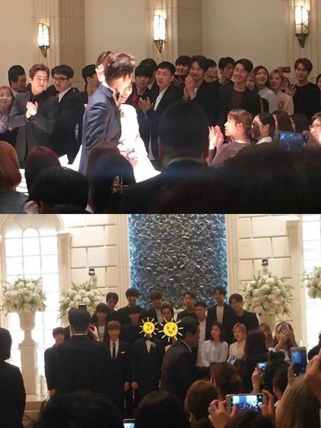 EXO hát nhắng nhít, cùng Red Velvet, Super Junior đến dự đám cưới của quản lý điển trai nhà SM - Ảnh 2.