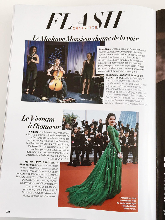 Tạp chí của Pháp dành hẳn 1 trang riêng viết trân trọng về Lý Nhã Kỳ tại Cannes - Ảnh 3.