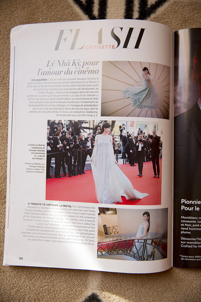 Tạp chí của Pháp dành hẳn 1 trang riêng viết trân trọng về Lý Nhã Kỳ tại Cannes - Ảnh 1.