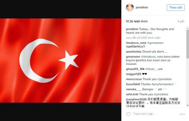 Hàng loạt sao thế giới kinh hoàng vì vụ khủng bố dã man ở Thổ Nhĩ Kỳ - Ảnh 6.