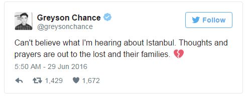 Hàng loạt sao thế giới kinh hoàng vì vụ khủng bố dã man ở Thổ Nhĩ Kỳ - Ảnh 9.