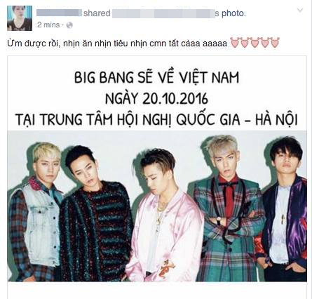 Thông tin chính thức: Big Bang sẽ tổ chức fan meeting tại Hà Nội vào tháng 10 - Ảnh 1.