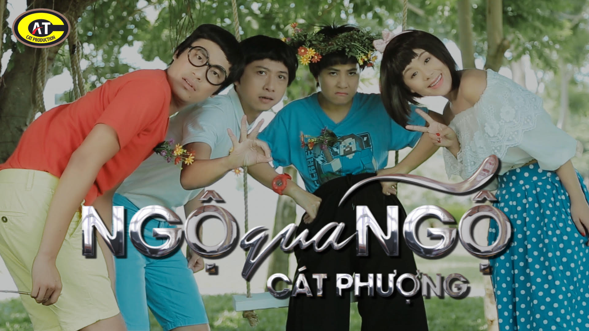 Cat Phuong Kieu Minh Tuan Hua Minh Dat Nam Thu trong phim ca nhac hai Ngo Qua Ngo (2)