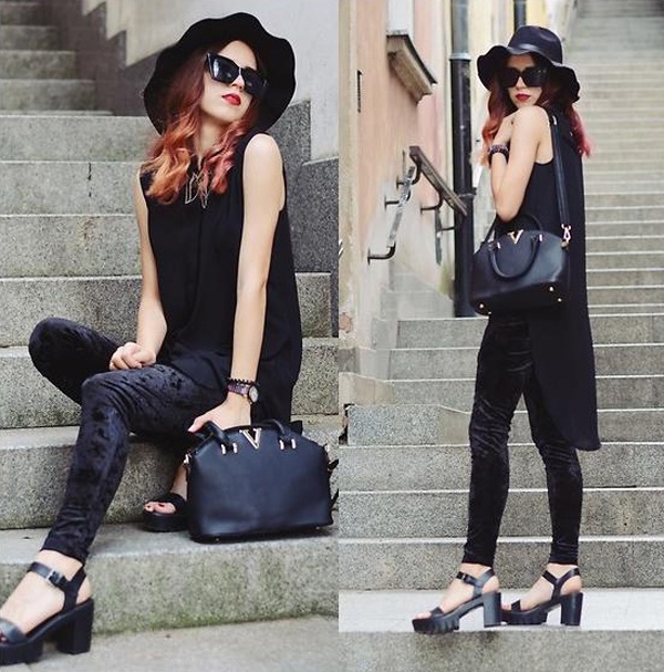 Diện đồ all-black sang thu chất như fashionista