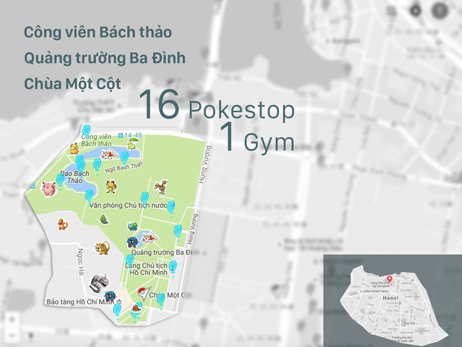 Những địa điểm tập trung nhiều Pokemon nhất tại Việt Nam - Ảnh 1.