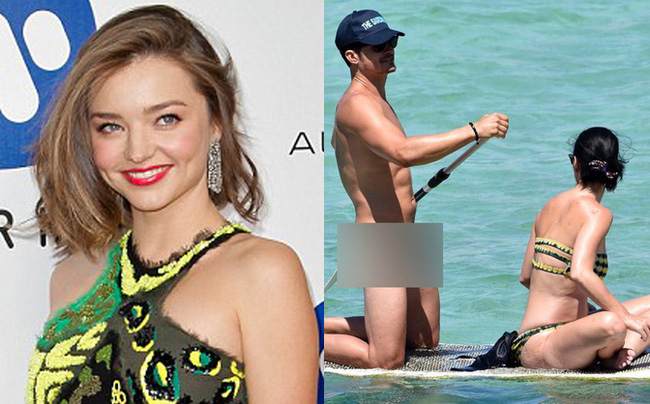 Miranda Kerr thoải mái đùa giỡn khi thấy Orlando khỏa thân bên bạn gái mới - Ảnh 1.