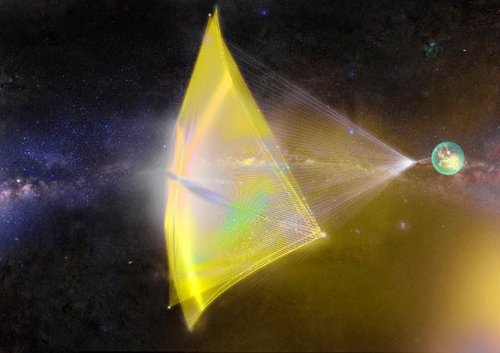 Thuyền buồm vũ trụ dùng laser để di chuyển với tốc độ cực nhanh - 1