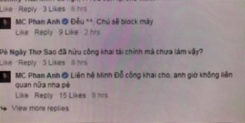 Bằng chứng về việc MC Phan Anh bị ngụy tạo tên tuổi trên Facebook