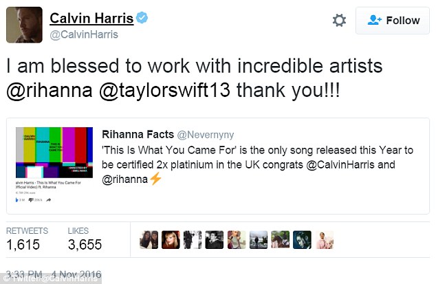 Calvin Harris khiến fan bất ngờ khi dành lời ngọt ngào cho Taylor Swift - Ảnh 1.