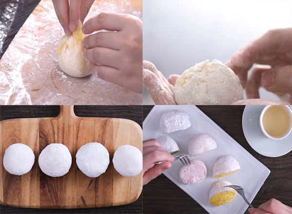 Tự làm bánh mochi kem đơn giản ngon hơn ngoài hàng