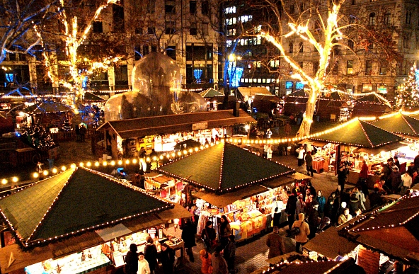 khu chợ Giáng sinh