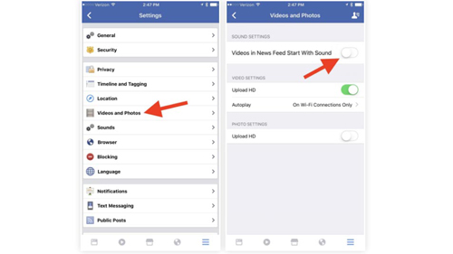 Cách tắt âm thanh phát tự động trên video Facebook - 3