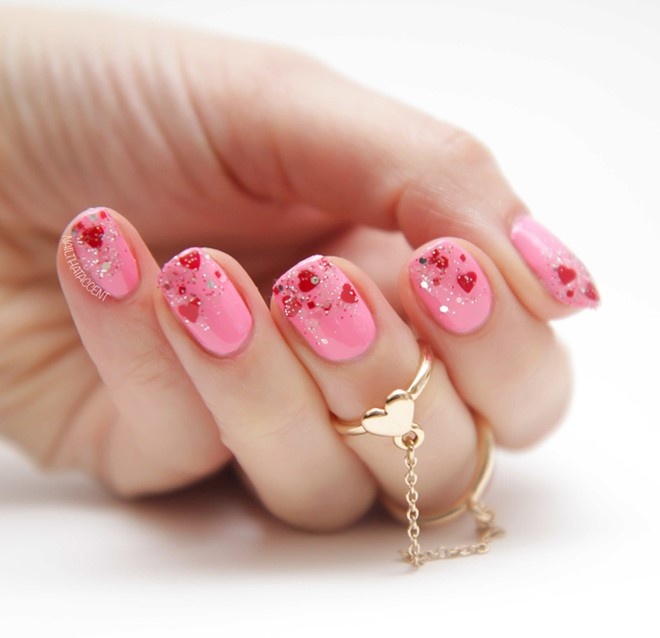 Những mẫu nail tình yêu được thiết kế đặc biệt dành cho ngày valentine
