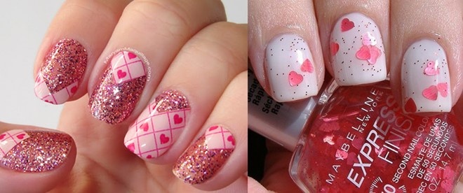 Những mẫu nail tình yêu được thiết kế đặc biệt dành cho ngày valentine