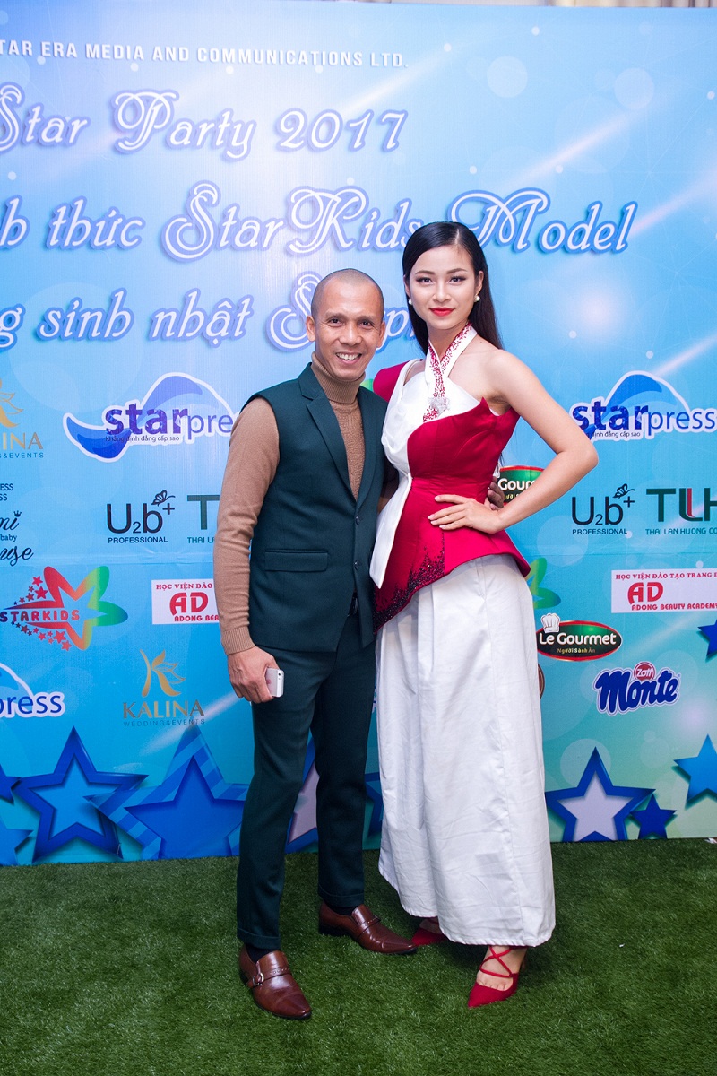 Nghệ sĩ saxophone Minh Tâm Bùi và người mẫu Hồng Anh Next Top