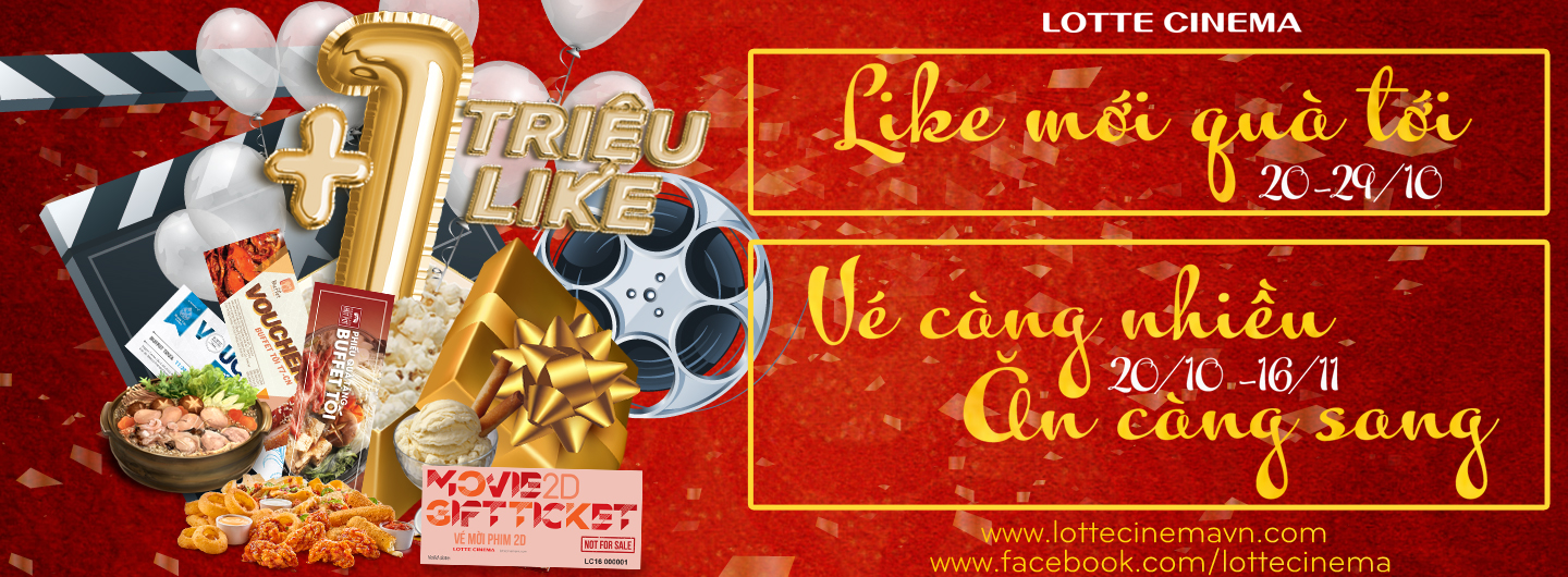 CHAO MUNG LOTTE CINEMA 1 TRIEU LIKE 2