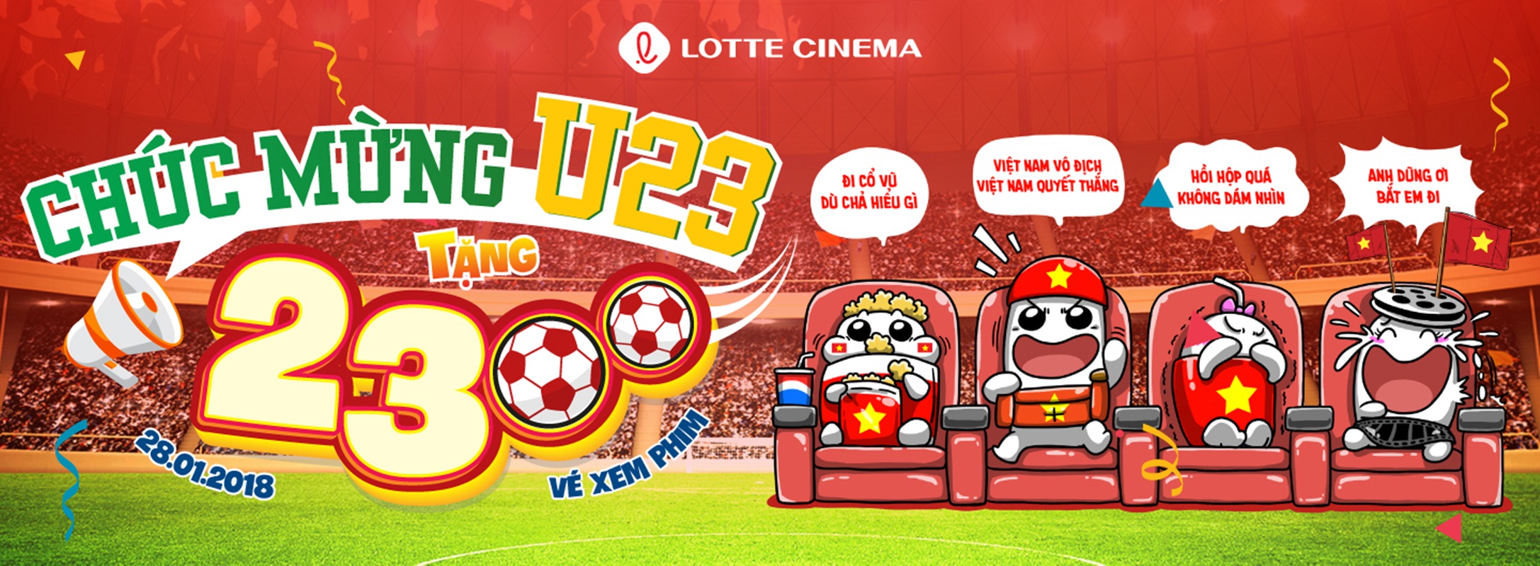 U23 Lotte Cinema Tang 2300 Ve Chuc Mung Doi U23 1920x1080
