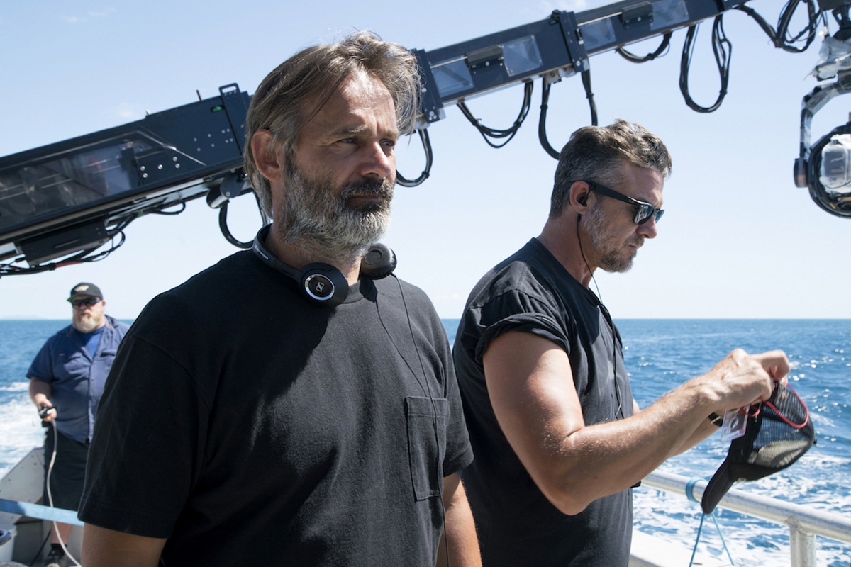 Director Baltasar Kormákur on the set of ADRIFT Courtesy of STXfilms