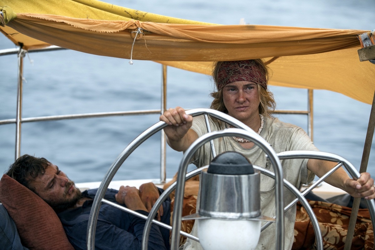 Sam Claflin and Shailene Woodley star in ADRIFT Courtesy of STXfilms