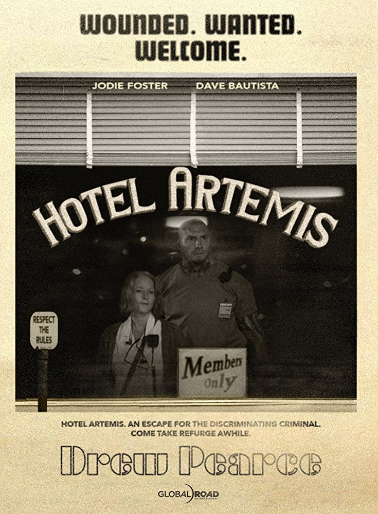 Poster Hotel Artemis theo phong cach bia sach 1
