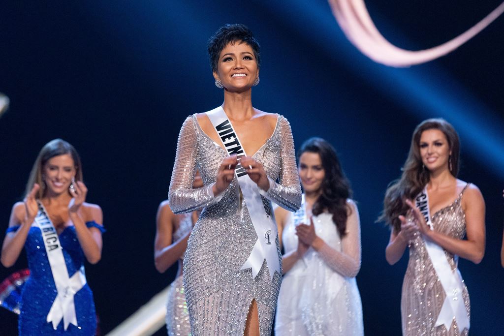 H'Hen Nie, Miss Vietnam 2018 is announced as a Top 5 finalist during The MISS UNIVERSE® Competition airing on FOX at 7:00 PM ET live/PT tape-delayed on Sunday, December 16, 2018 from the IMPACT Arena in Bangkok, Thailand. Contestants from around the globe have spent the last few weeks touring, filming, rehearsing and preparing to compete for the Miss Universe crown. HO/The Miss Universe Organization