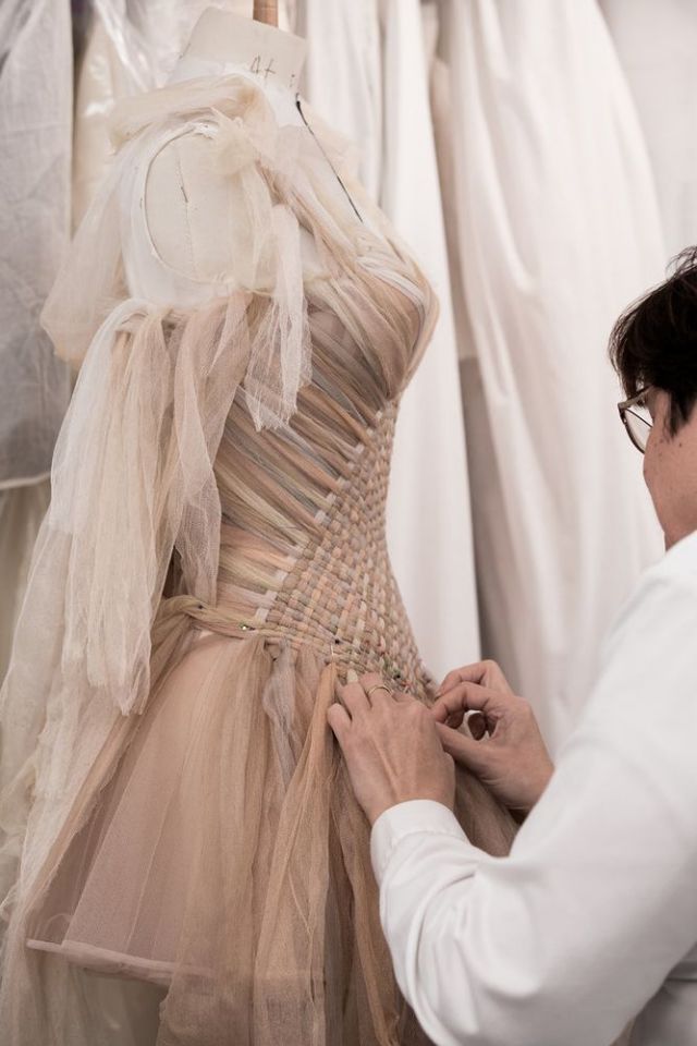 bst dior haute couture 2019 đan váy