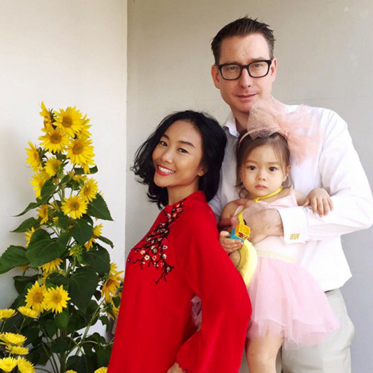 gia đình nhỏ của Đoan Trang khi bé Sol còn bé (2)