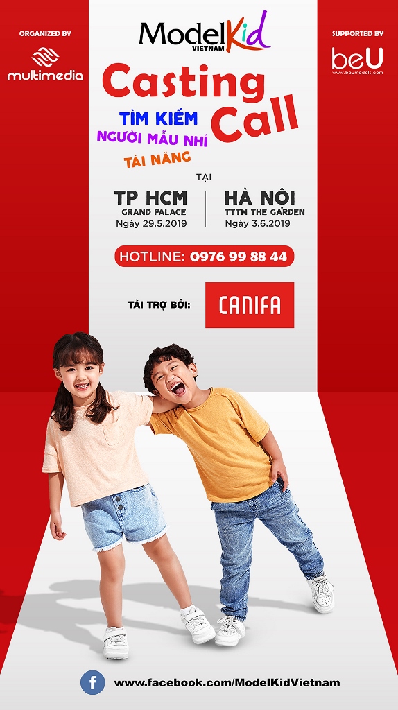 Poster Casting call Model Kid Vietnam 2019