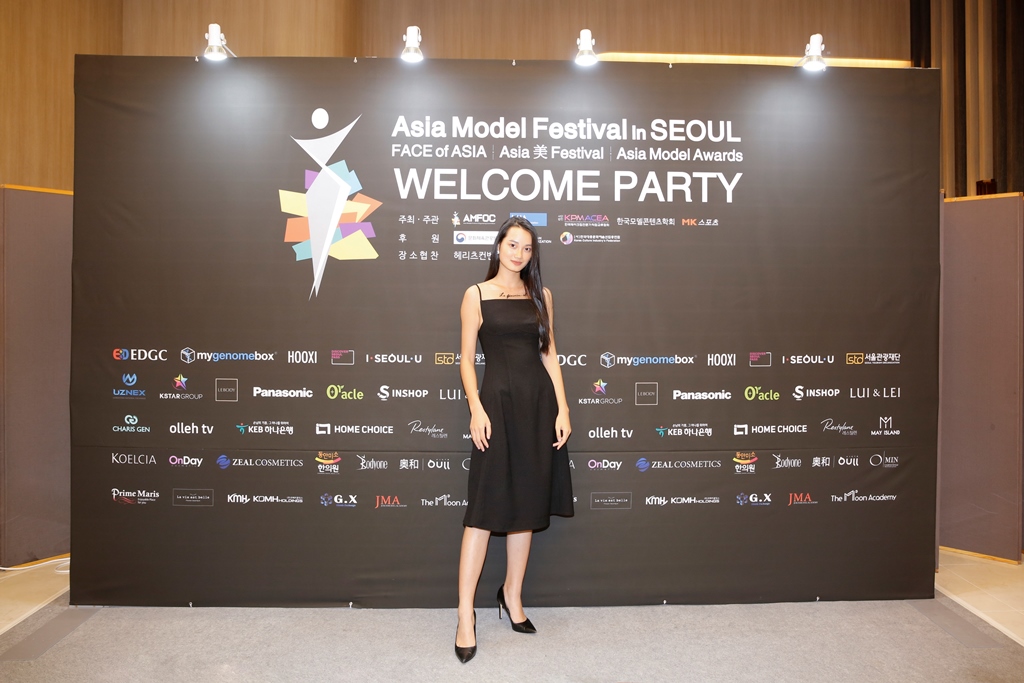 Quỳnh Anh tại Welcome party của Asia Model Festival