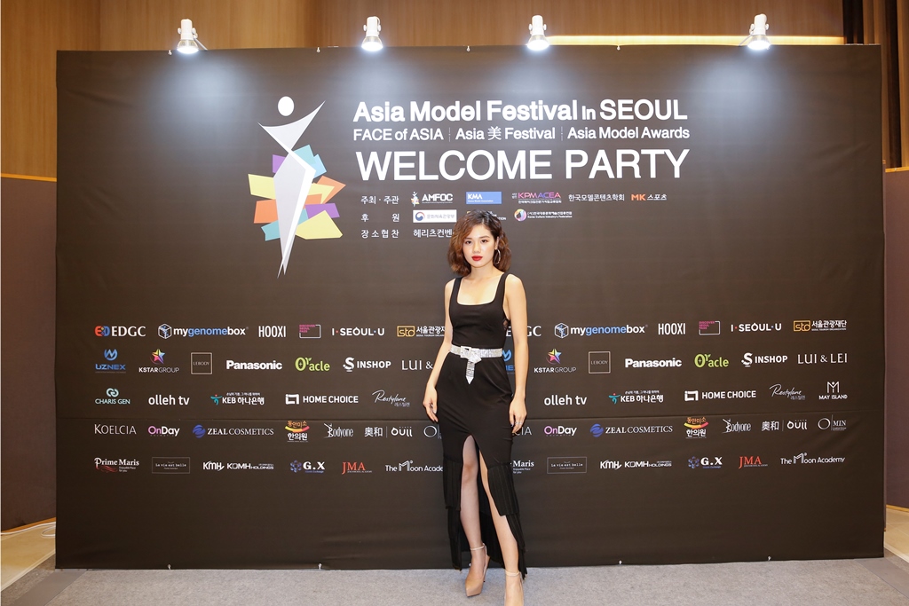 Trâm Anh tại Welcome party của Asia Model Festival