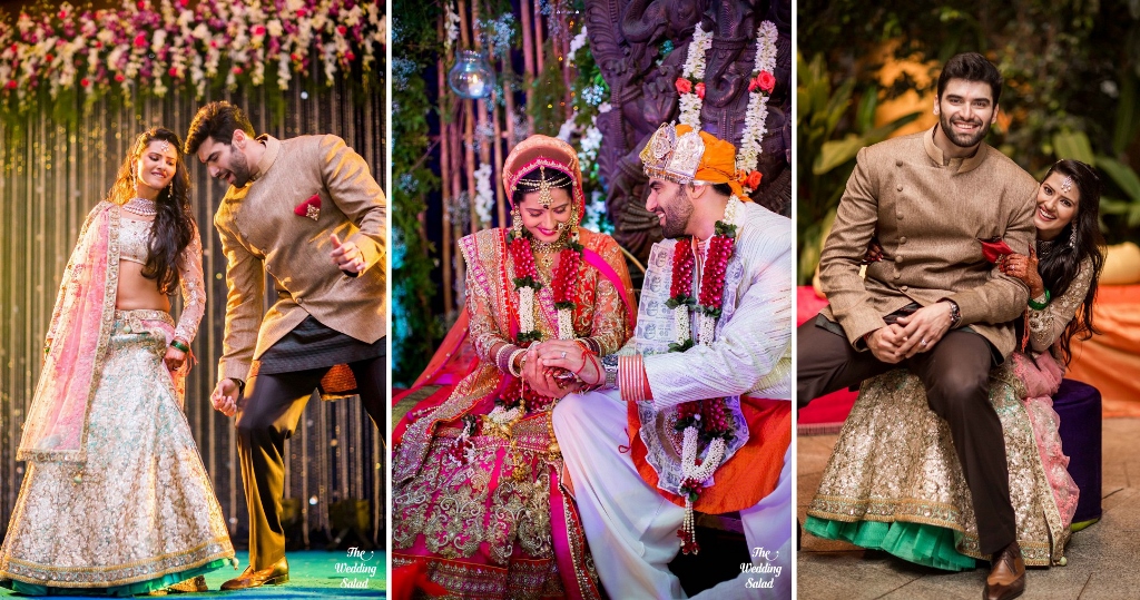 hình cưới của cặp đôi  Nikitin Dheer – Kratika Senga