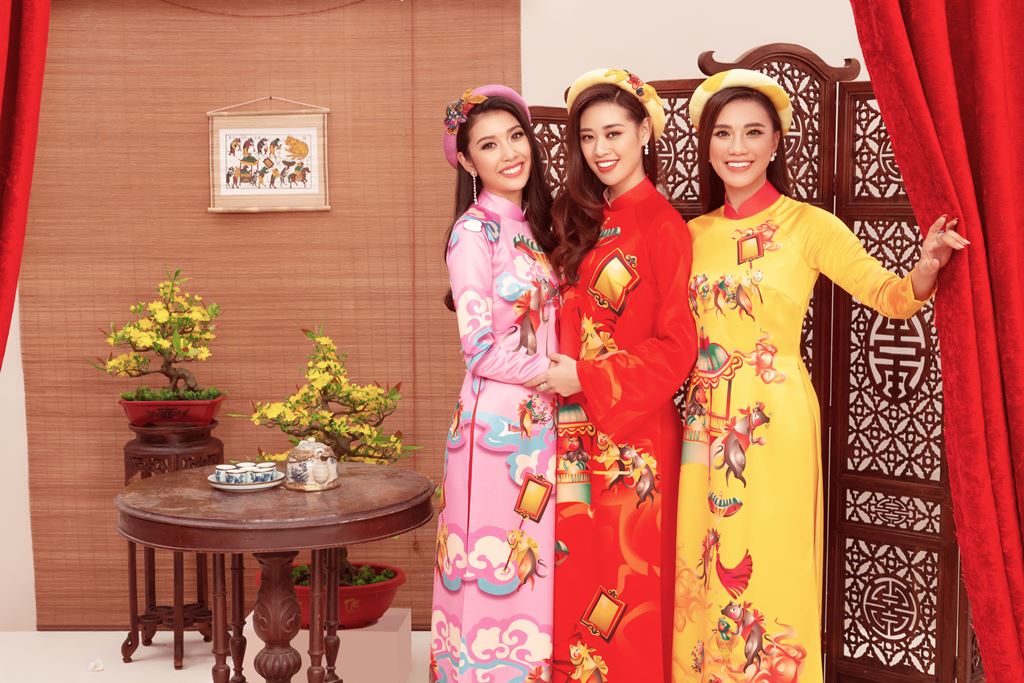 Top 3 Hoa Hau Hoan Vu Viet Nam 2019_Ao dai by Thuy Nguyen (2)