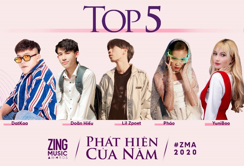 ZMA 2020 Top 5 Phat hien cua nam Jack thống trị danh sách đề cử Top 5 Zing Music Awards 2020
