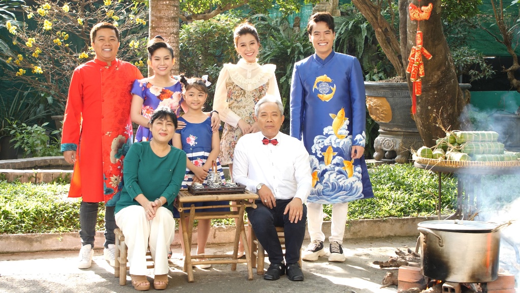 Trung Dan, Thanh Thuy, Hoang Meo, Binh Tinh, Vo Tan Phat, Kieu Ngan trong tap phim Tet la de nghi ngoi (14)