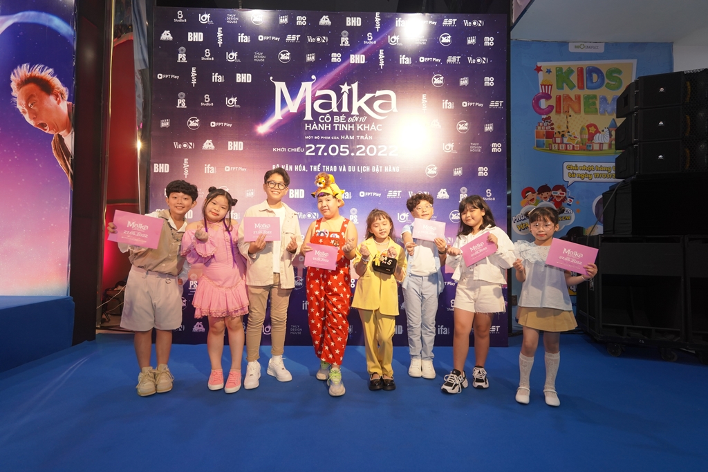 Các bé diễn viên nhí dự ra mắt phim Maika